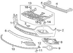 FRONT BUMPER. BUMPER & COMPONENTS.