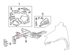 FENDER. STRUCTURAL COMPONENTS & RAILS.