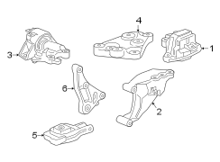 ENGINE / TRANSAXLE. ENGINE & TRANS MOUNTING.