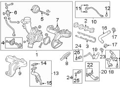 ENGINE / TRANSAXLE. TURBOCHARGER & COMPONENTS.