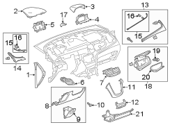 INSTRUMENT PANEL COMPONENTS.