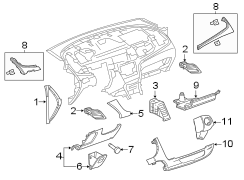 INSTRUMENT PANEL COMPONENTS.