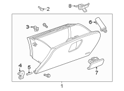 INSTRUMENT PANEL. GLOVE BOX.