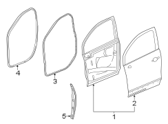 FRONT DOOR. DOOR & COMPONENTS.