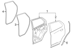 REAR DOOR. DOOR & COMPONENTS.