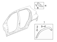 QUARTER PANEL. EXTERIOR TRIM.