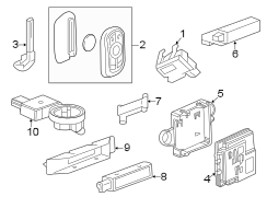 Keyless entry components.