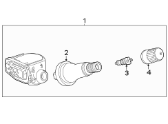 Tire pressure monitor components.