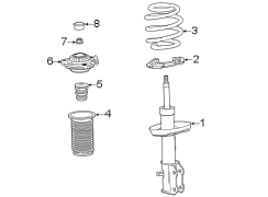 Front suspension. Struts & components.