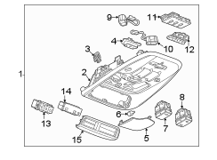 Image of Overhead Console image for your 2014 Buick LaCrosse   