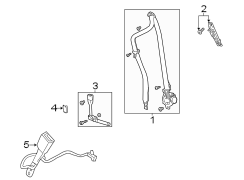 Restraint systems. Front seat belts.