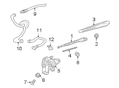 Back Glass Wiper Blade (Rear)