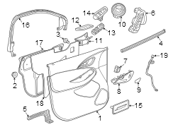 Harness Assembly - Side Door Wiring. (Front). Included with: Door trim.