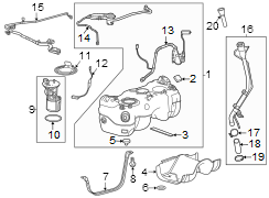 Fuel system components.