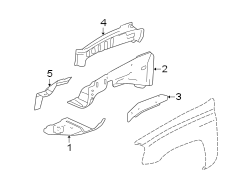 FENDER. INNER COMPONENTS.