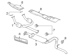 EXHAUST SYSTEM. EXHAUST COMPONENTS.