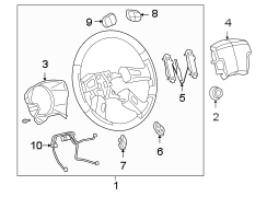 STEERING WHEEL & TRIM.