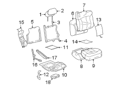 SEATS & TRACKS. FRONT SEAT COMPONENTS.