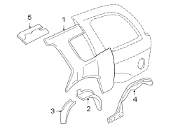 QUARTER PANEL. INNER STRUCTURE.