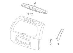 LIFT GATE. EXTERIOR TRIM.