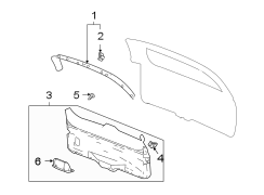 LIFT GATE. INTERIOR TRIM.