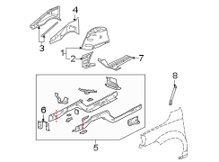 FENDER. STRUCTURAL COMPONENTS & RAILS.