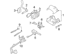 STEERING COLUMN. SHROUD. SWITCHES & LEVERS.