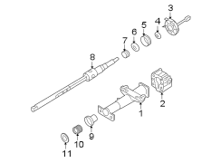 STEERING COLUMN. HOUSING & COMPONENTS. SHAFT & INTERNAL COMPONENTS.