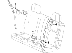 RESTRAINT SYSTEMS. REAR SEAT BELTS.