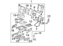 SEATS & TRACKS. FRONT SEAT COMPONENTS.