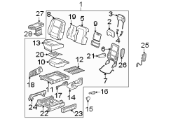 SEATS & TRACKS. FRONT SEAT COMPONENTS.