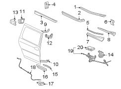 SIDE LOADING DOOR. TRACKS & COMPONENTS.