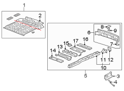 REAR BODY & FLOOR. FLOOR & RAILS.