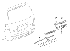 LIFT GATE. EXTERIOR TRIM.