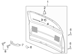 LIFT GATE. INTERIOR TRIM.