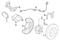 FRONT SUSPENSION. BRAKE COMPONENTS.