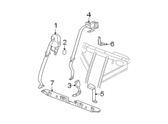 RESTRAINT SYSTEMS. REAR SEAT BELTS.