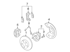 REAR SUSPENSION. BRAKE COMPONENTS.