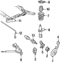FRONT SUSPENSION. AXLE SHAFT & JOINTS. BRAKE COMPONENTS. STABILIZER BAR & COMPONENTS. SUSPENSION COMPONENTS.