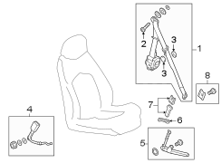 RESTRAINT SYSTEMS. FRONT SEAT BELTS.