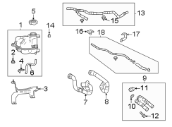 Engine Coolant Overflow Hose