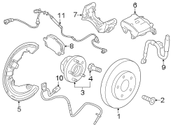 Front suspension. Brake components.