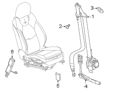 Restraint systems. Front seat belts.