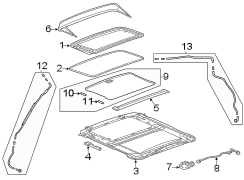 Sunroof Frame Cap