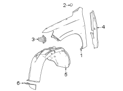 Image of Fender Splash Shield image for your 2023 Cadillac Escalade ESV   