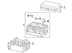 Image of Fuse and Relay Center image for your 2012 Chevrolet Traverse    