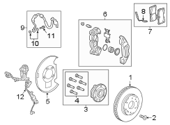 Front suspension. Brake components.