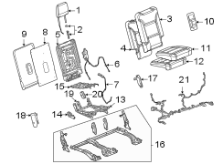 Image of Seat Latch Cover image for your 2020 GMC Yukon XL   