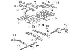 Floor Pan Crossmember (Rear, Lower)