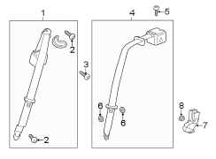 RESTRAINT SYSTEMS. REAR SEAT BELTS.